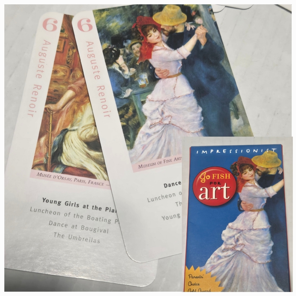 Renaissance Go Fish for Art cards IMPRESSIONIST Go Fish and Masterpiece Memory